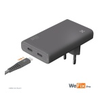 Chargeur pour téléphone mobile Wefix Pro de voyage secteur 65 W Plat Gris