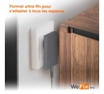 Chargeur pour téléphone mobile Wefix Pro de voyage secteur 65 W Plat Gris
