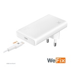 Chargeur pour téléphone mobile Wefix de voyage secteur 45 W Plat Blanc