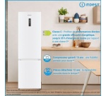Réfrigérateur congélateur en bas Indesit Insedit INK26371W6 Blanc