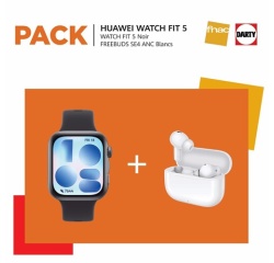 Montre connectée Huawei WATCH FIT 5 BLACK + FREEBUDS 4 WHITE FNAC