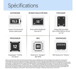 PC Hybride / PC 2 en 1 Microsoft Surface Pro 12e édition 13" Ecran tactile Copilot+PC Snapdragon X2 Elite 16 Go RAM 512 Go SSD Graphite