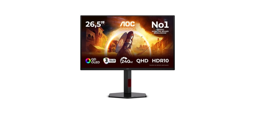 Ecran PC Aoc Gaming G4 Q27G4ZDR 26,5" 240 Hz HD QHD Noir et Rouge