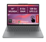 PC portable Lenovo Chromebook 14M8911 14" Ecran tactile MediaTek Kompanio 8 Go RAM 128 Go SSD Noir et Gris