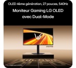 Ecran PC Lg Gaming UltraGear 27GX790B-B 27" 540 Hz QHD