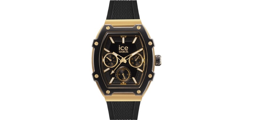 Montre connectée Ice-watch femme ICE Boliday Or avec bracelet Noir