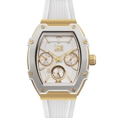 Montre connectée Ice-watch femme ICE Boliday Or avec bracelet Blanc