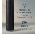 Brosse à dents électrique Philips Sonicare HX7411/02 avec application Noir