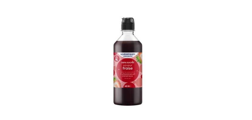 Sirop et concentré Sodastream Concentre Saveur FRAISE+ SANS SUCRES 440ml