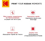 Papier d'impression Kodak Ramette papier photo A6 230 g 50 feuilles