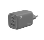 Chargeur pour téléphone mobile Wefix Pro CV GaN avec 2 ports USB-C et 1 port USB-A 100W Noir