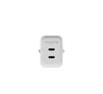 Chargeur et câble d'alimentation PC Mophie GaN à double port USB-C 70W Blanc