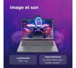PC portable Lenovo Pack IdeaPad Slim 3 14IRH10 14" WUXGA Intel Core i5 16 Go RAM 512 Go SSD Gris anthracite + Sacoche