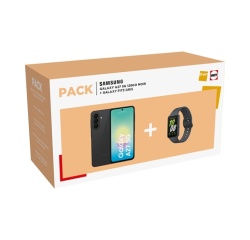 Smartphone Samsung Pack Galaxy A27 6,7" 5G Double nano SIM 128 Go Noir + Bracelet connecté FIT3 Gris