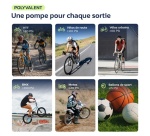 Gonfleur et pompe Woowind Mini Ventus Race V02 Noir pour vélo
