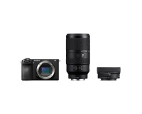 Appareil photo hybride Sony Kit photo animalière Alpha 6700KB E PZ 16-50 mm F3.5-5.6 OSS II Noir + Objectif E 70-350 mm F4.5-6.3 G OSS