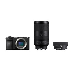 Appareil photo hybride Sony Kit photo animalière Alpha 6700KB E PZ 16-50 mm F3.5-5.6 OSS II Noir + Objectif E 70-350 mm F4.5-6.3 G OSS