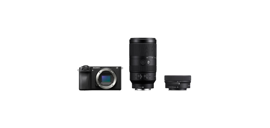 Appareil photo hybride Sony Kit photo animalière Alpha 6700KB E PZ 16-50 mm F3.5-5.6 OSS II Noir + Objectif E 70-350 mm F4.5-6.3 G OSS