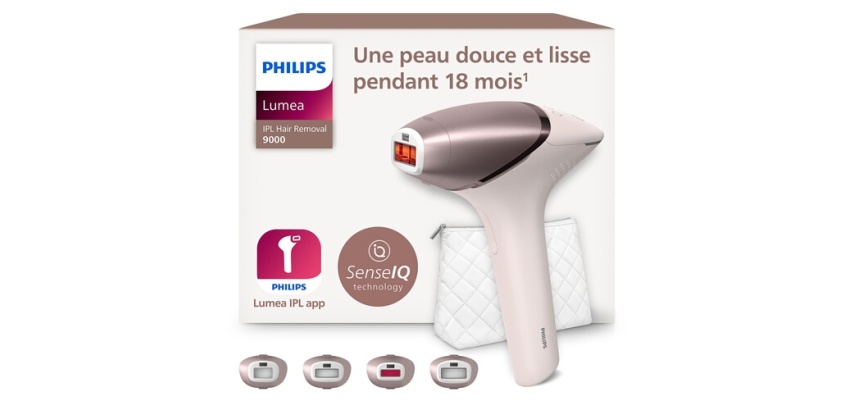 Epilation semi-définitive Philips Lumea série 9000 BRI958/00 Epilateur à lumière pulsée sans-fil