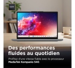 PC portable Lenovo Chromebook 14M8911 14" MediaTek Kompanio 8 Go RAM 128 Go SSD Noir et Gris