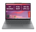 PC portable Lenovo 14M8911 14" WUXGA Mediatek Kompanio 4 Go RAM 64 Go eMMC Noir et Gris
