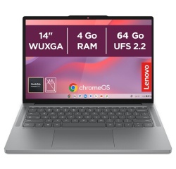PC portable Lenovo 14M8911 14" WUXGA Mediatek Kompanio 4 Go RAM 64 Go eMMC Noir et Gris