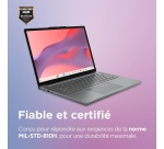 PC portable Lenovo 14M8911 14" WUXGA Mediatek Kompanio 4 Go RAM 64 Go eMMC Noir et Gris