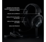 Casque PC Logitech gaming sans fil Pro X Lightspeed Noir avec repose casque pour PC PS5 et PS4