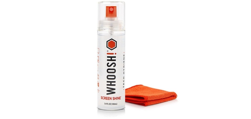 Autres accessoires informatiques Whoosh Spray pour écran 1FG100ENFR Go XL 100 ml avec chiffon microfibre 15 x 15 cm Blanc et Orange