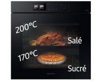 Four encastrable Samsung NV7B7997AAK BESPOKE DUAL COOK STEAM