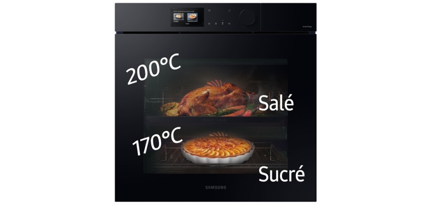 Four encastrable Samsung NV7B7997AAK BESPOKE DUAL COOK STEAM