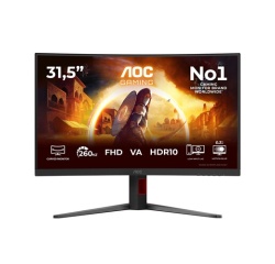 Ecran PC Aoc Gaming C32G4Z 31,5" incurvé 260 Hz Full HD Noir et Rouge