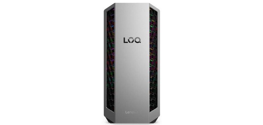Unité Centrale Lenovo Gaming LOQ Tower 26ADR10 AMD Ryzen 7 16 Go RAM 512 Go SSD Nvidia GeForce RTX 5060 Gris et Noir