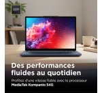 PC portable Lenovo Chromebook 14M8911 14" MediaTek Kompanio 4 Go RAM 64 Go eMMC Bleu cosmique