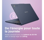 PC portable Lenovo Chromebook 14M8911 14" MediaTek Kompanio 4 Go RAM 64 Go eMMC Bleu cosmique
