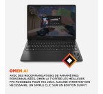PC portable Hp gaming Omen Slim 16-an0019nf 16" Full HD 60-144 Hz Intel Core Ultra 5 16 Go RAM 512 Go SSD Nvidia GeForce RTX 5050 Noir céleste et chromé