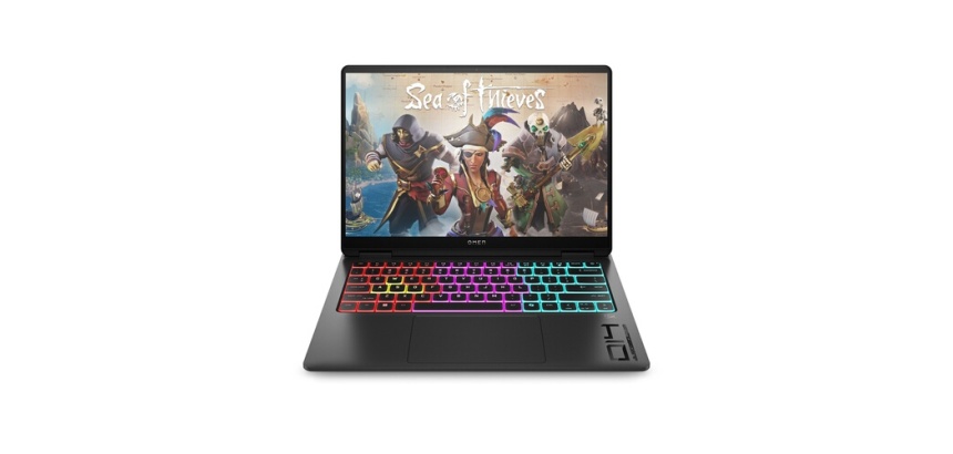PC portable Hp gaming Omen Transcend 14-fb1037nf 14" OLED 48-120 Hz Intel Core Ultra 7 16 Go RAM 1 To SSD Nvidia GeForce RTX 5050 Aluminium noir céleste