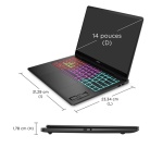 PC portable Hp gaming Omen Transcend 14-fb1037nf 14" OLED 48-120 Hz Intel Core Ultra 7 16 Go RAM 1 To SSD Nvidia GeForce RTX 5050 Aluminium noir céleste