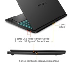 PC portable Hp gaming Omen Transcend 14-fb1037nf 14" OLED 48-120 Hz Intel Core Ultra 7 16 Go RAM 1 To SSD Nvidia GeForce RTX 5050 Aluminium noir céleste