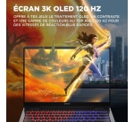 PC portable Hp gaming Omen Transcend 14-fb1037nf 14" OLED 48-120 Hz Intel Core Ultra 7 16 Go RAM 1 To SSD Nvidia GeForce RTX 5050 Aluminium noir céleste