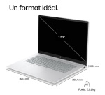 PC portable Hp OmniBook 3 17-dp0049nfx 17,3" Full HD Copilot+PC AMD Ryzen 5 16 Go RAM 512 Go SSD Gris canevas