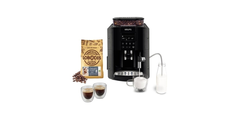 Machine à café à grain Krups Essential Lobodis EA8168F2 Noir Reconditionné