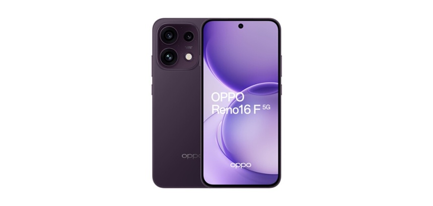 Smartphone Oppo Reno16 F 6,57" 5G Double nano SIM 256 Go Violet noir