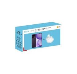 Smartphone Oppo Pack Fnac Reno16 F 6,57" 5G Double nano SIM 256 Go Violet noir + Ecouteurs Enco Air5 Pro Blanc