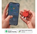 Balise connectée Chipolo Tracker porte-clés Pop Rouge pour Apple et Android