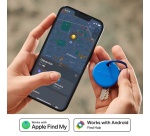 Balise connectée Chipolo Tracker porte-clés Pop Bleu pour Apple et Android