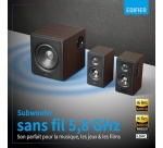 Enceinte connectée Hifi Edifier S355DB Noyer