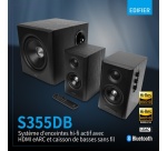 Enceinte connectée Hifi Edifier S355DB Noir