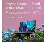 PC portable Lenovo IdeaPad Slim 3 16IRH10 16" 60 Hz Intel Core i7 16 Go RAM 512 Go SSD Gris lunaire