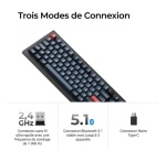 Clavier Keychron mécanique sans fil et filaire Azerty V6 Max Noir